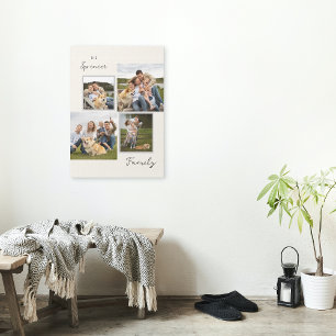 Toile Elégant Photos Familiales Collage Décor Canvas Imp