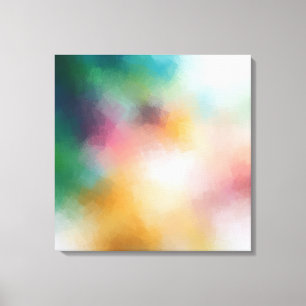 Toile Élégant rouge jaune bleu violet vert rose moderne