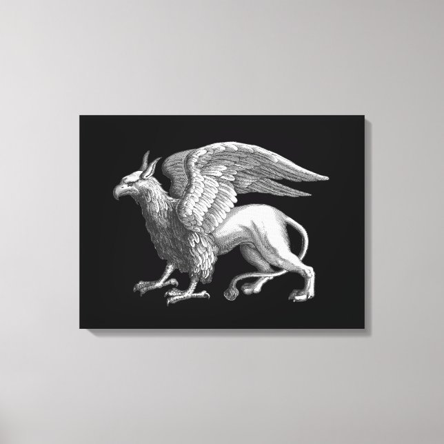 Toile Elégant Silver Grey / Grey Griffin Légendaire Bête (Recto)