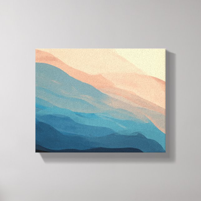 Toile Elégante aquarelle Abstraite Salon (Recto)