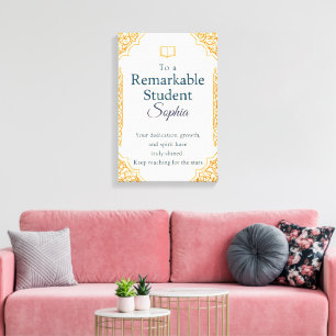 Toile Elégante carte de félicitations pour un Stud Remar