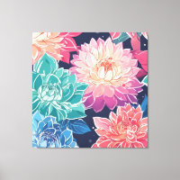 Elégante Dahlia Fleurs colorées sur Arrière - plan