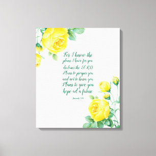 Toile Élégante Écriture Florale 29:11