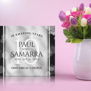 Toile Élégante fête du 10e anniversaire du Mariage de Ti