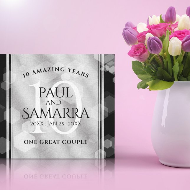 Toile Élégante fête du 10e anniversaire du Mariage de Ti (Créateur téléchargé)