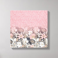 Élégante Parties scintillant dorée rose floral Gra