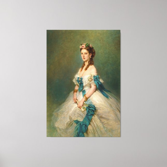 Toile Élégante princesse Alexandra Portrait Vintage (Recto)
