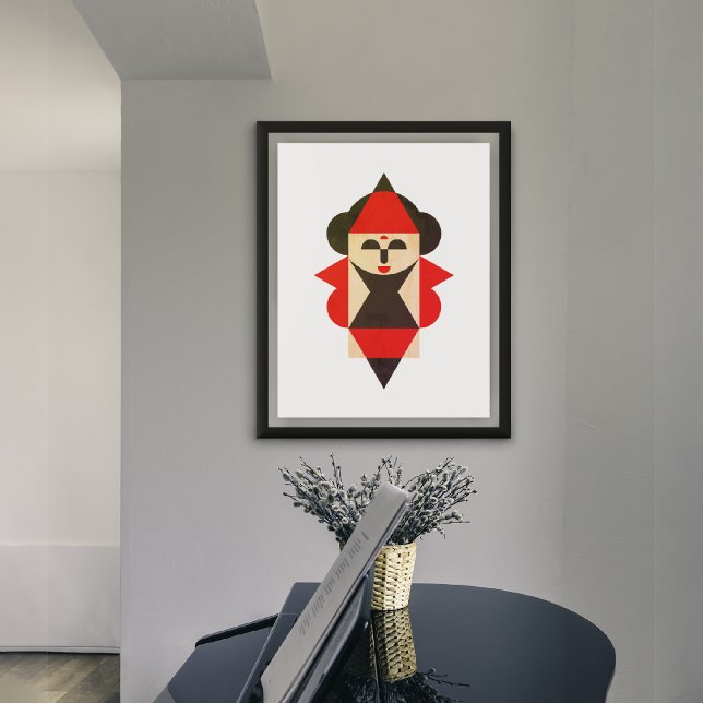 Toile Élégante reine (art print hanging by a piano)