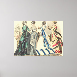 Toile Élégantes dames victoriennes