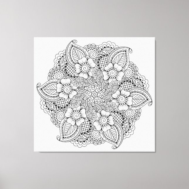 Toile Élément rond inspiré 6 (Recto)