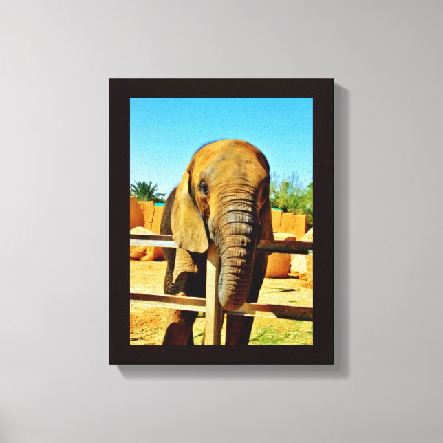 Toile Elephant amical (Recto)