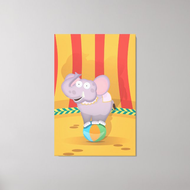 Toile Éléphant de cirque (Recto)