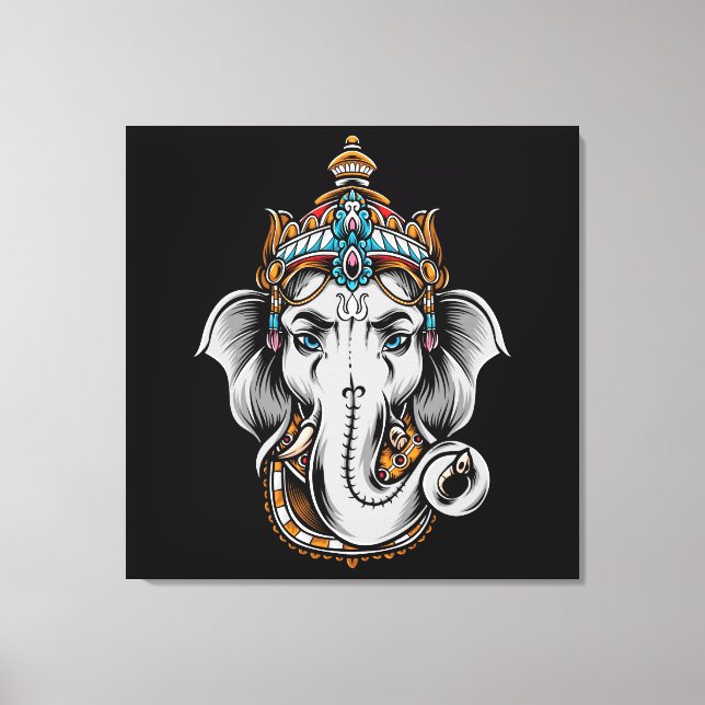 Toile Eléphant de Ganesh (Recto)