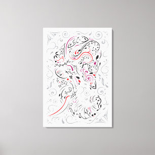 Toile éléphant orné