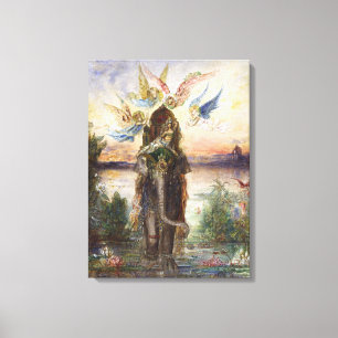 Toile Éléphant sacré (Péri) par Gustave Moreau