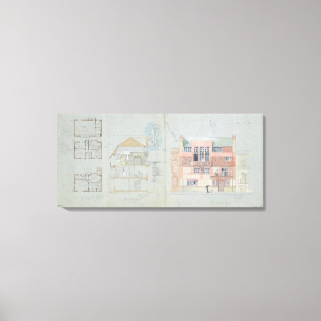 Toile Elevage avant et section pour maison et studio f (Recto)