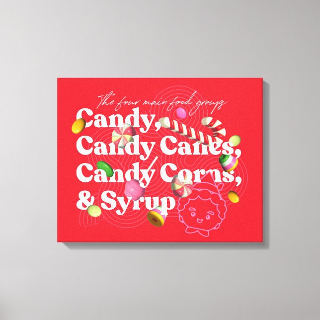 Toile Elf the Movie | Les Quatre Principaux Groupes Alim (Recto)