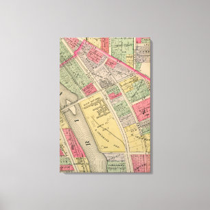 Toile Elgin Illinois 1871 Carte Elgin Watch Factory