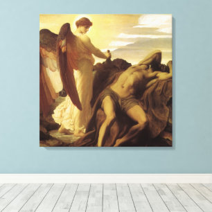 Toile Élie dans le désert par Lord Frederic Leighton