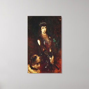 Toile Élisabeth d'Autriche, 1883