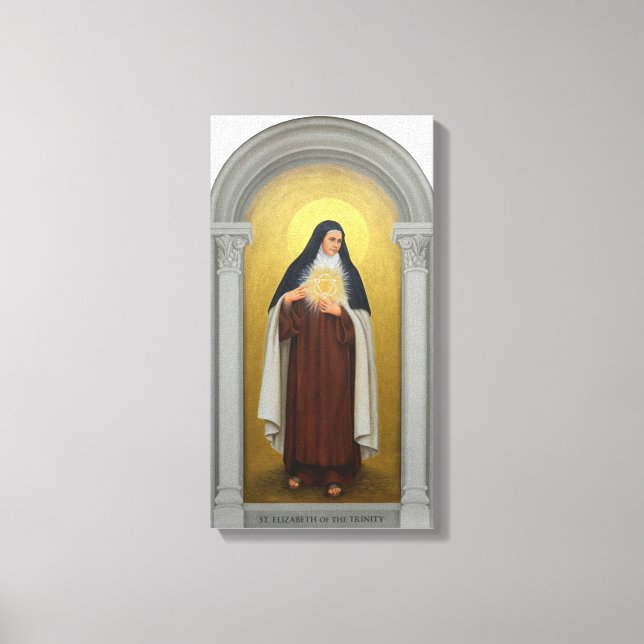 Toile Élisabeth de la Trinité carmélite catholique (Recto)