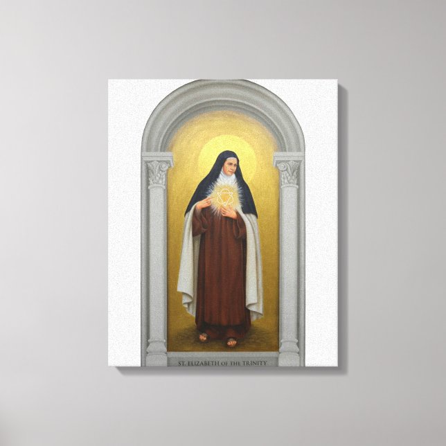 Toile Élisabeth de la Trinité carmélite catholique (Recto)