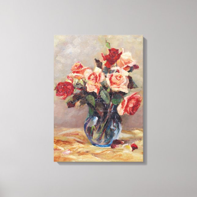 Toile Elizabeth J. Grafin von Attems Stilllife avec Ros (Recto)