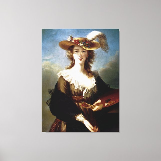 Toile Elizabeth Vigee-Le Brun ~ Autoportrait (Recto)