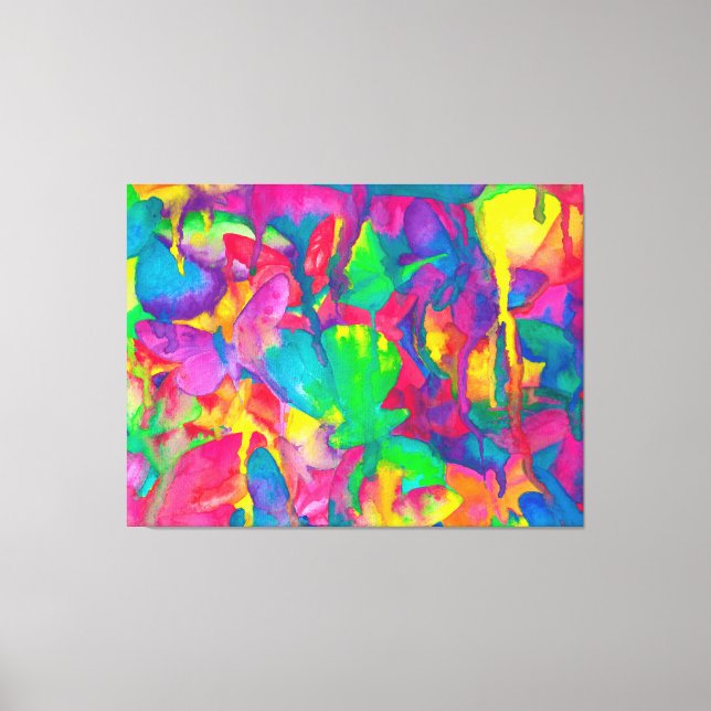 Toile Elle Obtient Un Papillon Lumineux (Recto)