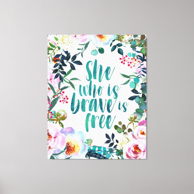 Toile Elle qui est courageuse (Recto)