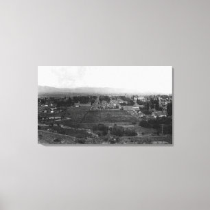 Toile Ellensburg, vue d'oeil d'oiseaux de WA de