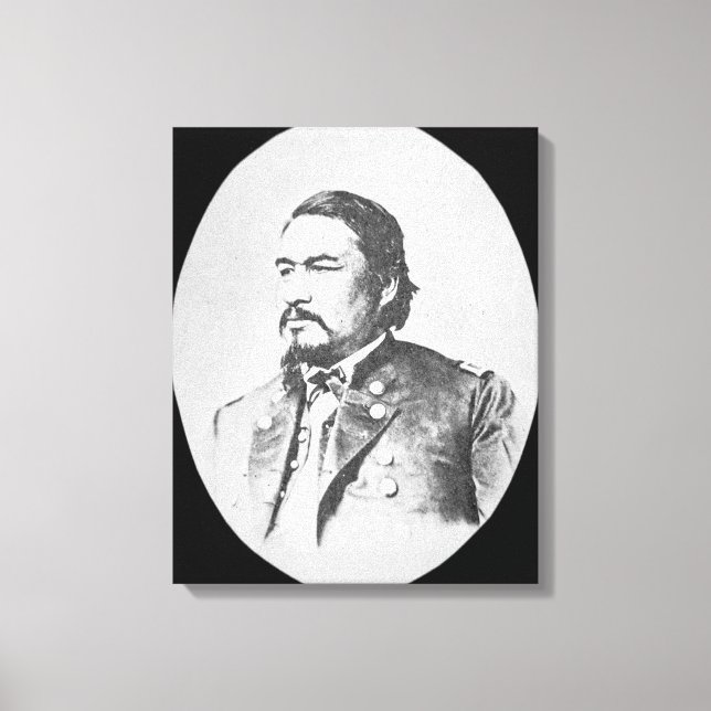 Toile Ely Samuel Parker (1828-1895) Chef de Seneca et Fe (Recto)