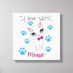 Toile Emballée Cute Premium (12"×12 Taille standar