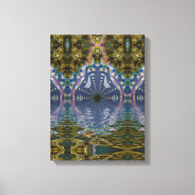 Toile emballée de méditation de yoga de chakra fra (Recto)