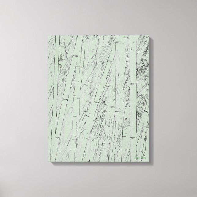 Toile Emballée 'Zen Bamboo I' (Recto)