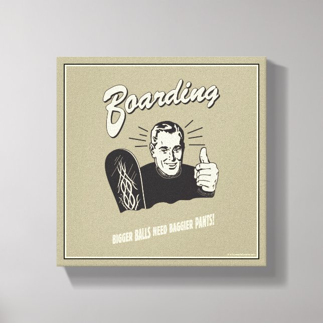 Toile Embarcadère : Bigger Balls Pantalon Baggier (Recto)