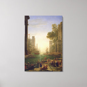 Toile Embarquement de St Paula Romana chez Ostia,