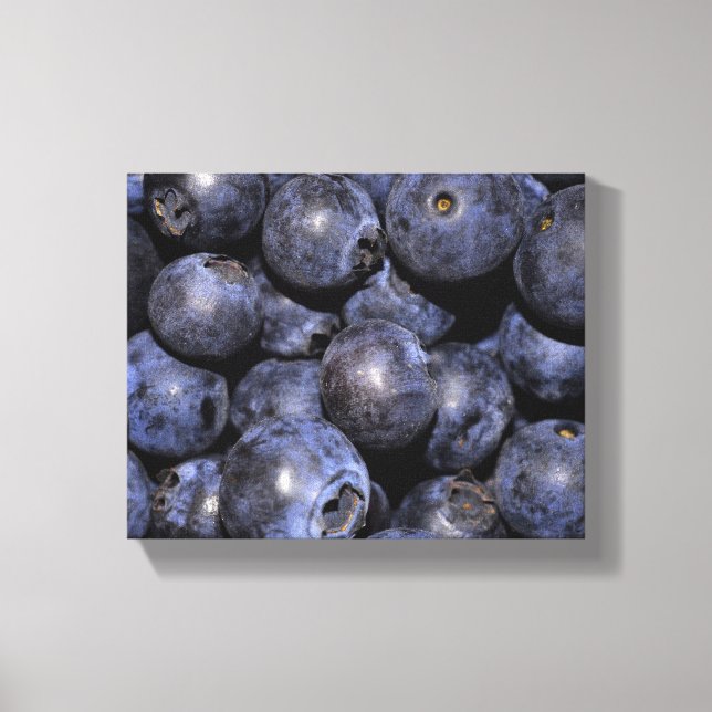 Toile embouteillée - "Blueberries" (Recto)