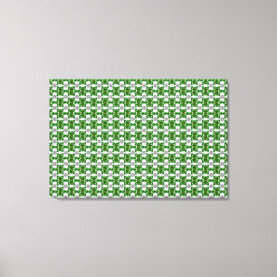 Toile Emerald Diamond Gemstone Art Green