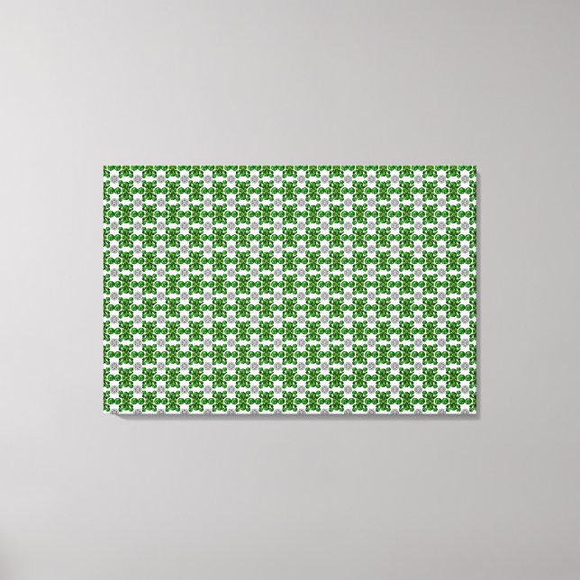 Toile Emerald Diamond Gemstone Art Green (Recto)