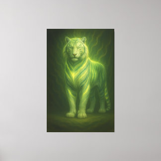 Toile Emerald Golden Glow White Tiger – Standing Lightfo