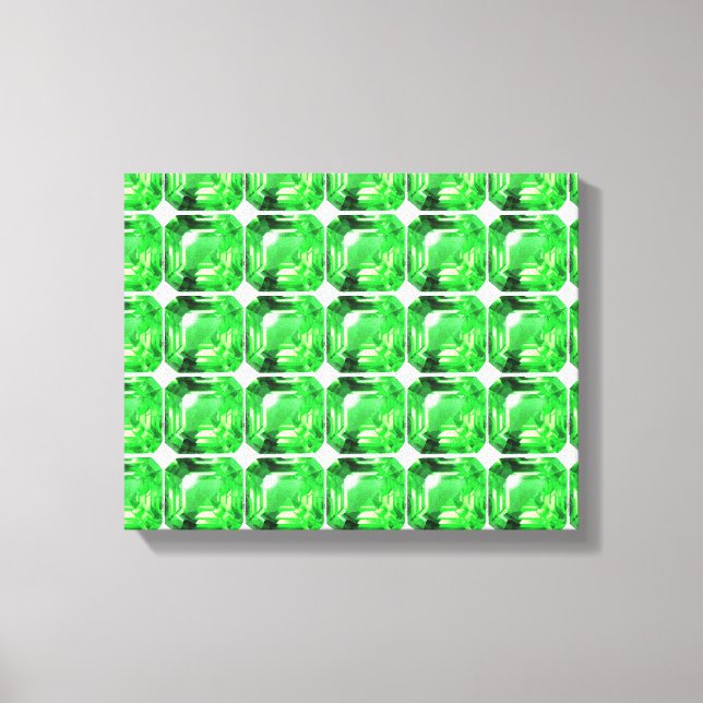 Toile Emerald, vert vif (Recto)