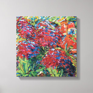 Toile Emil Nolde Fleurs Rouges Expressionnisme Beaux-Art