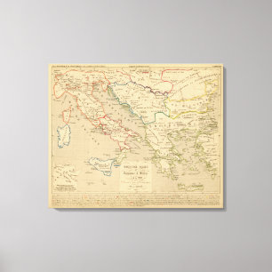 Toile Empire Grec et Royaume d'Italie 774 a 900
