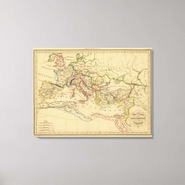 Toile Empire romain sous Constantin et Trajan (Recto)