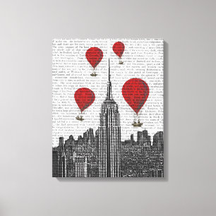 Toile Empire State Building et Red Hot Air Ballots