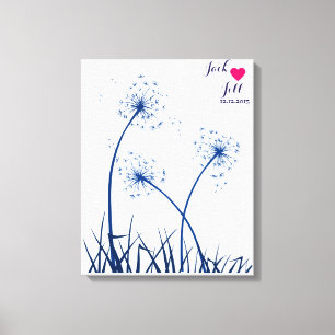 Toile empreinte digitale du mariage livre d'invités dand