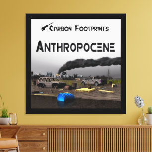 Toile Empreintes Carbone - Anthropocène
