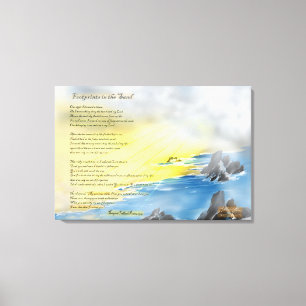 Toile Empreintes dans la peinture sur sable