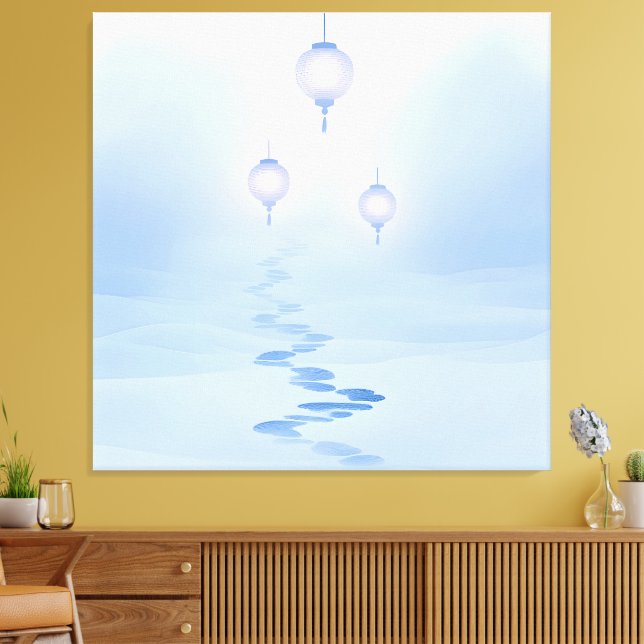 Toile Empreintes Jardin Zen Voyage (Insitu(Salon))